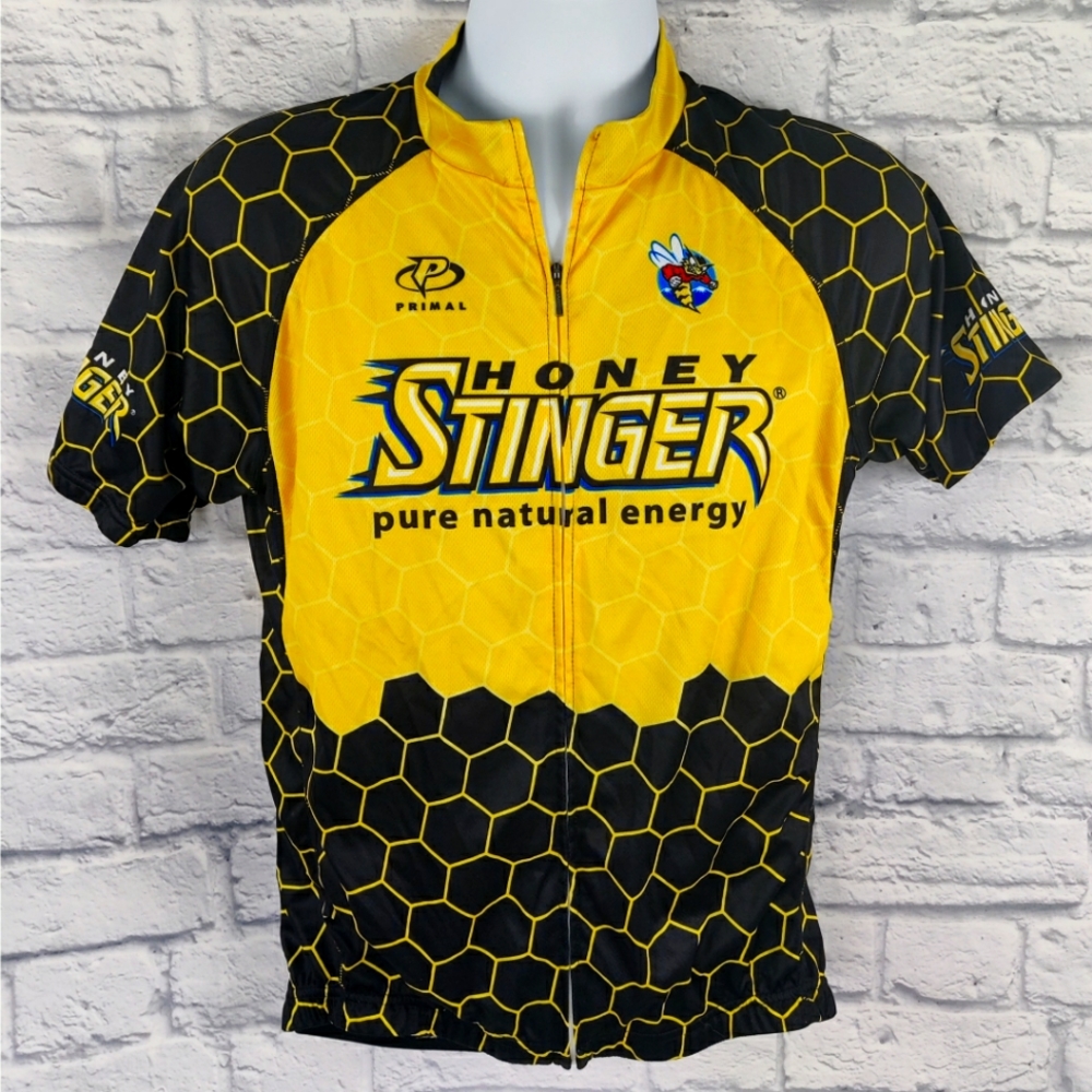 Primal Honey Stinger Full Zip Bike Cycling Jersey, Size XL (Racecut)